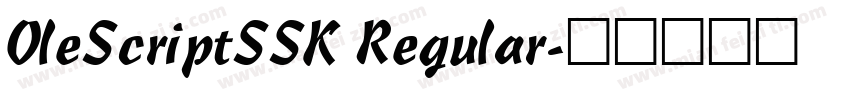 OleScriptSSK Regular字体转换